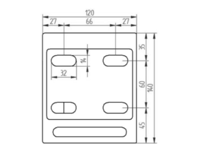 Konsola montażowa 120 mm